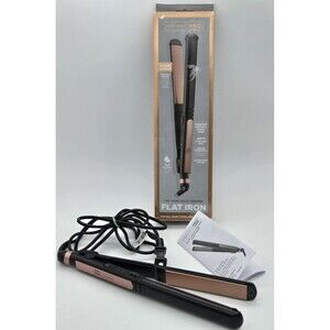 Conair‎ InfinitiPRO 1" Ceramic Flat Iron Hair Straightener Rose Gold Tested